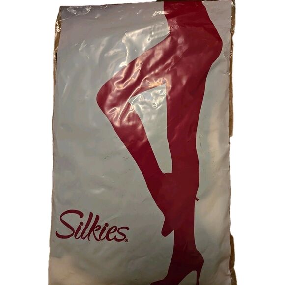 Silkies Trouser Socks Regular Black 2 Pair In Package 93% Nylon 7% Spandex NIP - Picture 1 of 2